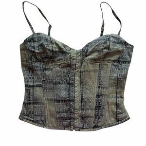 I.AM.GIA Juno Patchwork Bustier Corset Top